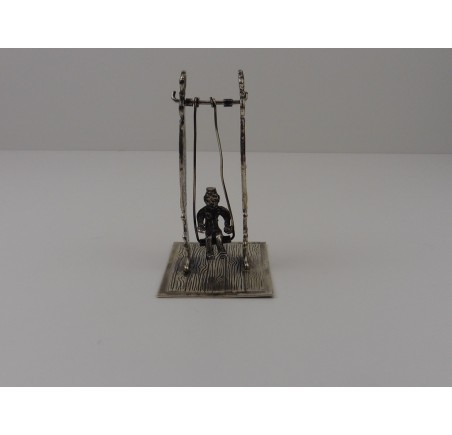 Zilveren miniatuur Schommel