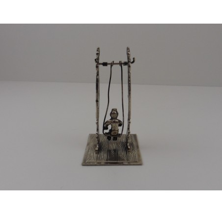 Zilveren miniatuur Schommel