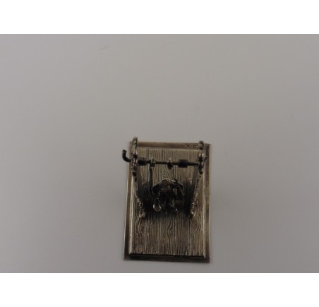Zilveren miniatuur Schommel