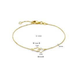 Gouden armband hartjes 40.29632