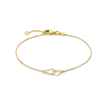 Gouden armband hartjes 40.29632