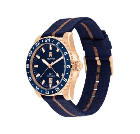 Tommy Hilfiger GMT herenhorloge TH85 collectie TH1792130