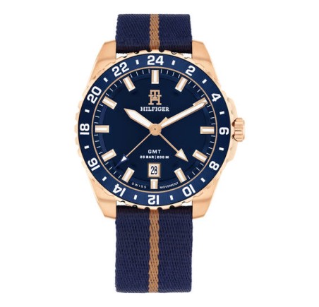 Tommy Hilfiger GMT herenhorloge TH85 collectie TH1792130