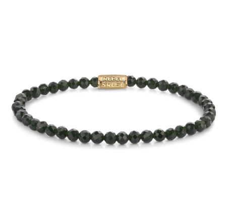 Rebel & Rose armband Stones Only -Green Glam Rocks Gold RR-40157-G