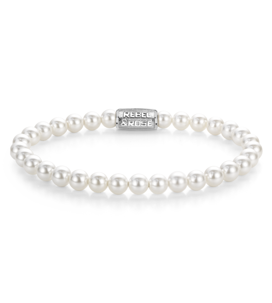 Rebel & Rose armband Stones Only - Pearl Gem