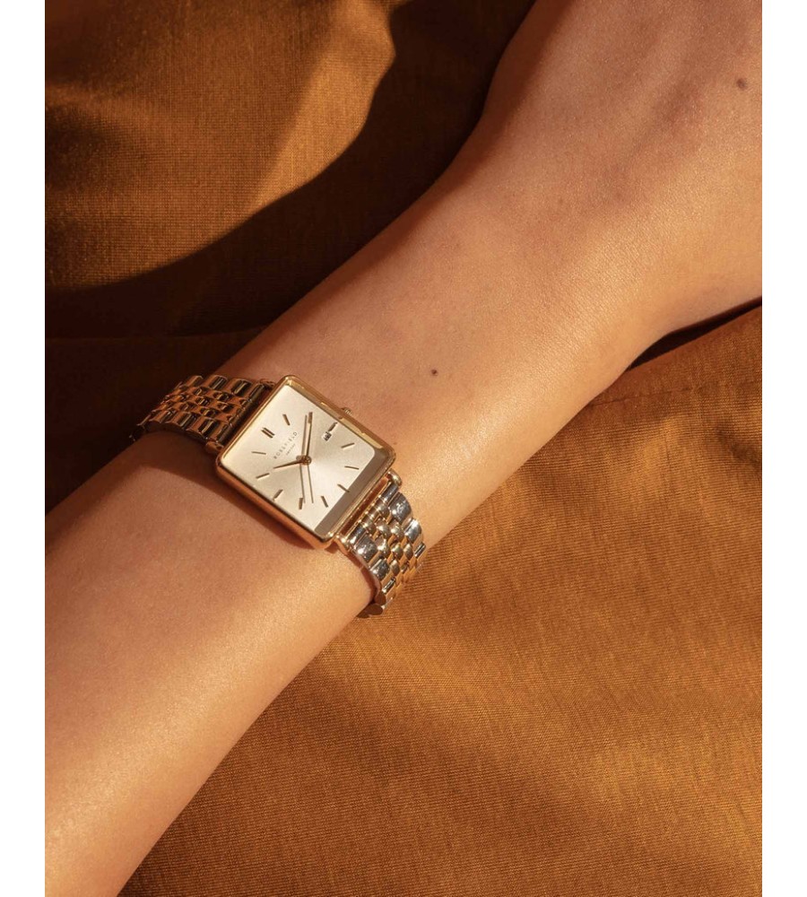 Rosefield Montre Boxy XS Pour Femme - Design Carré Rétro Et élégant