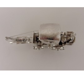 Zilveren miniatuur Koets
