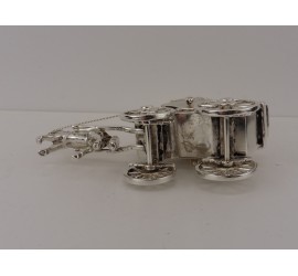 Zilveren miniatuur Koets