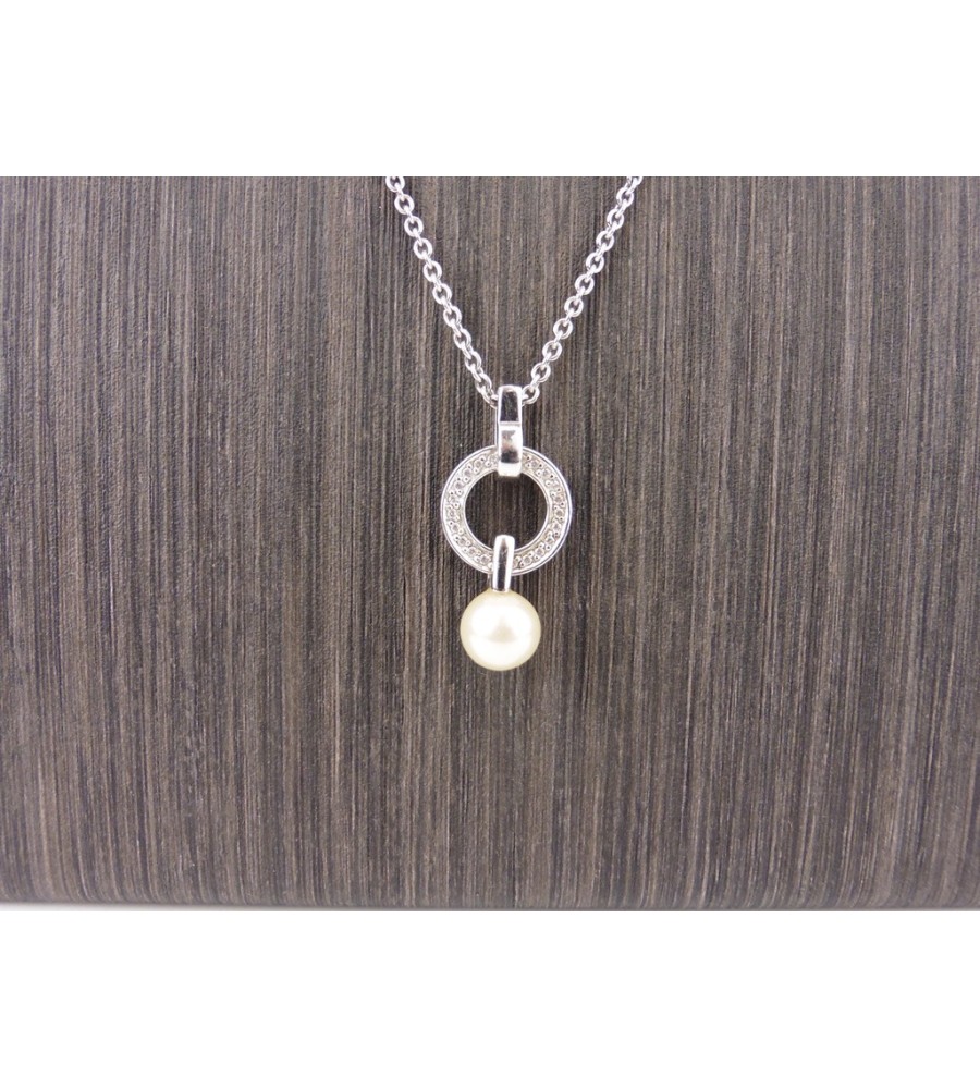 Zilveren Viventy collier met hanger