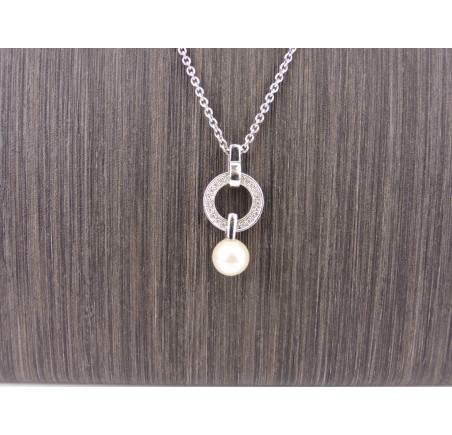 Zilveren Viventy collier met hanger