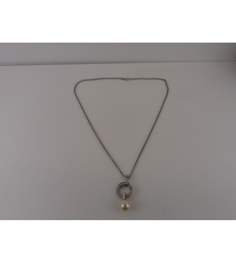 Zilveren Viventy collier met hanger