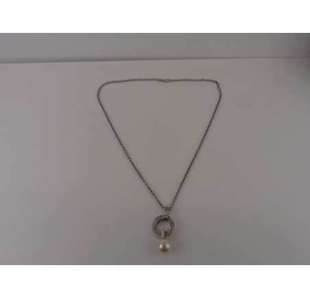 Zilveren Viventy collier met hanger