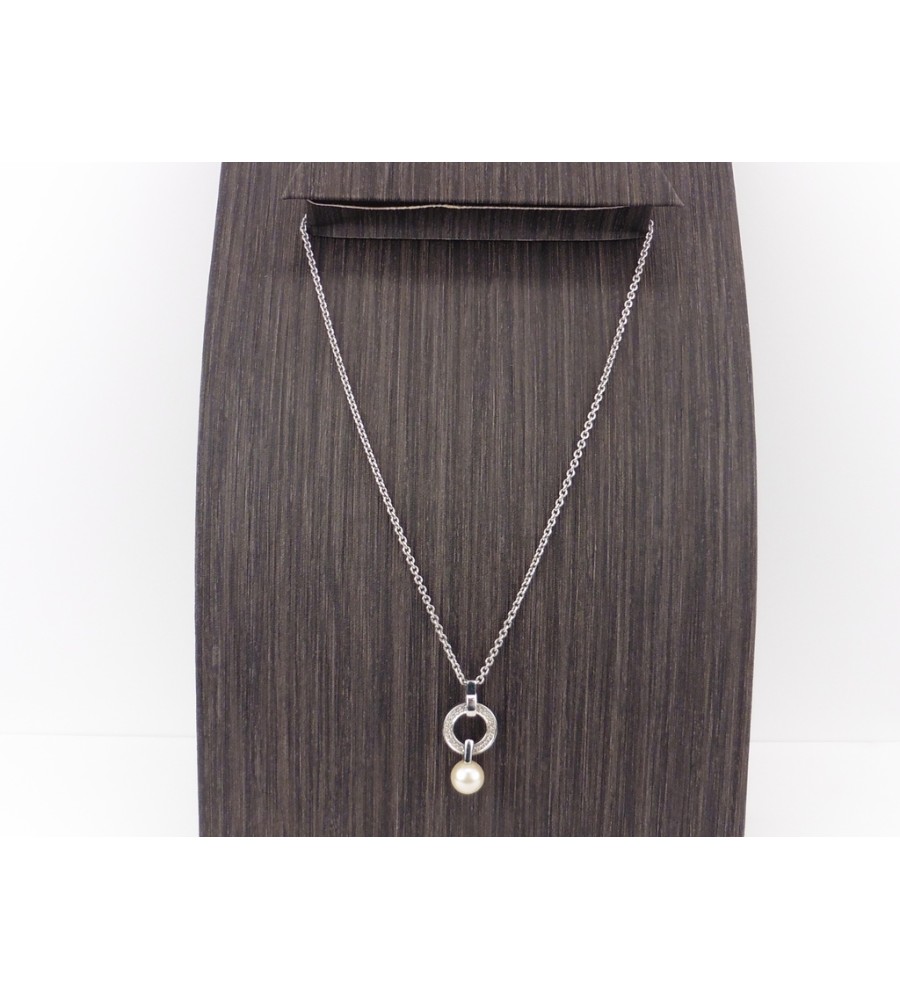 Zilveren Viventy collier met hanger
