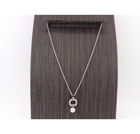 Zilveren Viventy collier met hanger