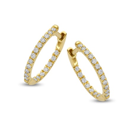 Gouden Briljant creolen Monza Model: Monza 609050002