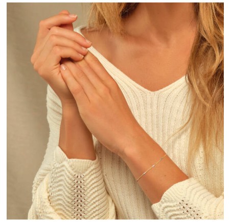 Gouden armband fantasie bicolor