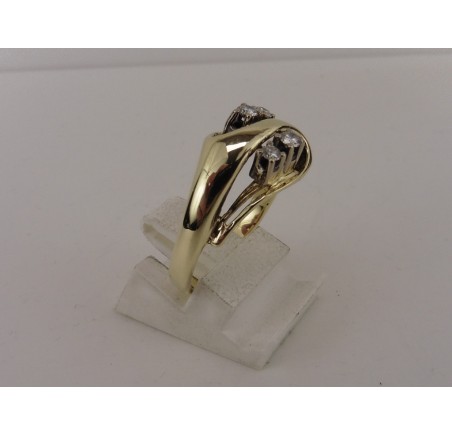 Gouden damesring met briljant