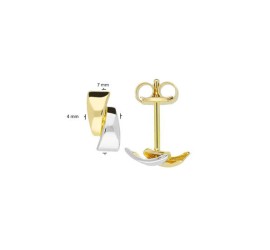Gouden oorknopjes fantasie 206.0465.00