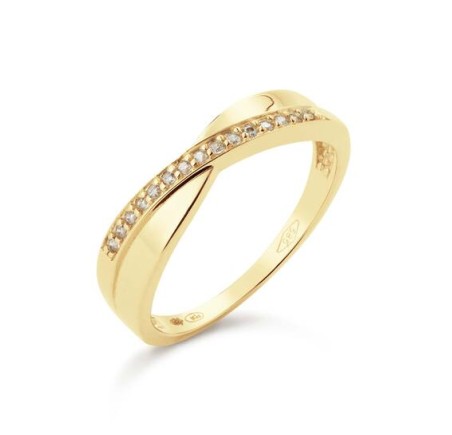 Gouden damesring met zirkonia 214.1028