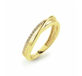 Gouden damesring met zirkonia 214.1039