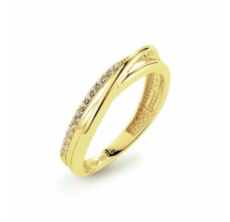 Gouden damesring met zirkonia 214.1039