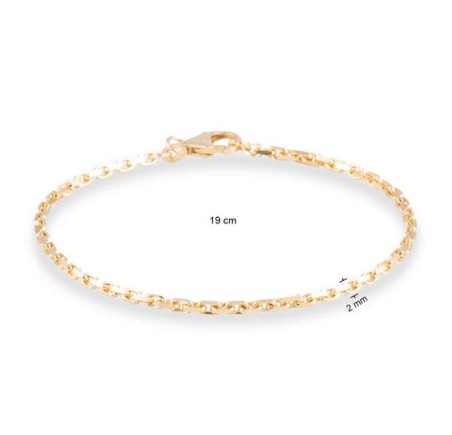 Gouden armband fantasie 204.2006.19