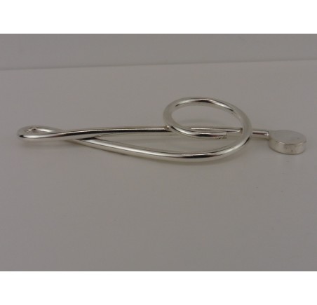 Zilveren hanger Muzieksleutel