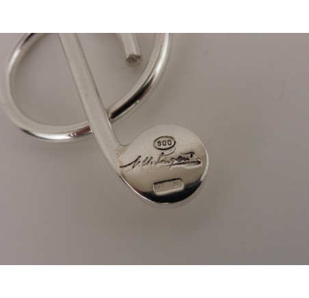 Zilveren hanger Muzieksleutel