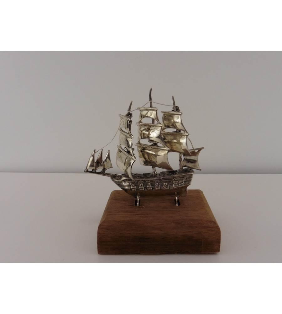 Zilveren miniatuur Zeilschip