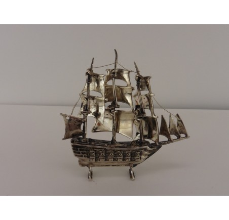 Zilveren miniatuur Zeilschip