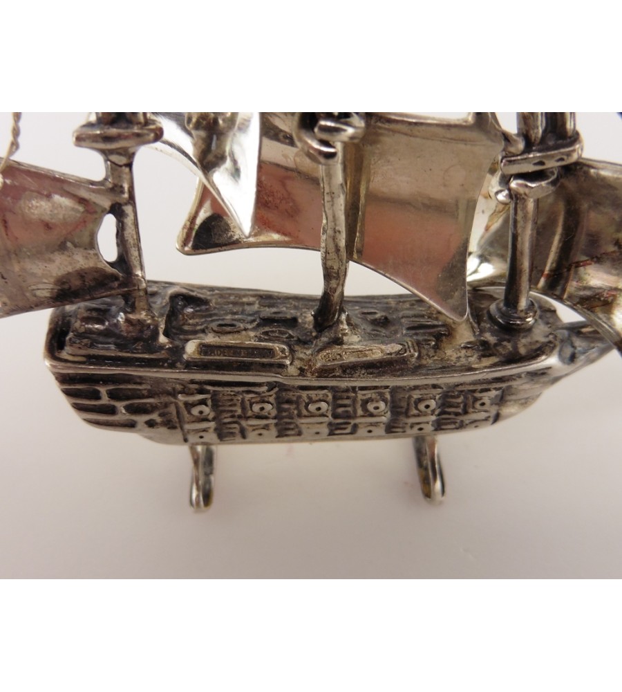 Zilveren miniatuur Zeilschip