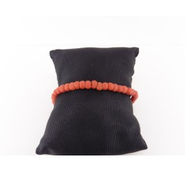 Bloedkoralen armband met gouden slot