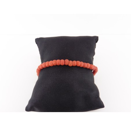 Bloedkoralen armband met gouden slot