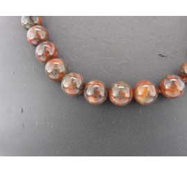 Jaspis collier met gouden slot