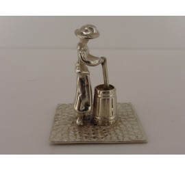 Zilveren miniatuur Karnen