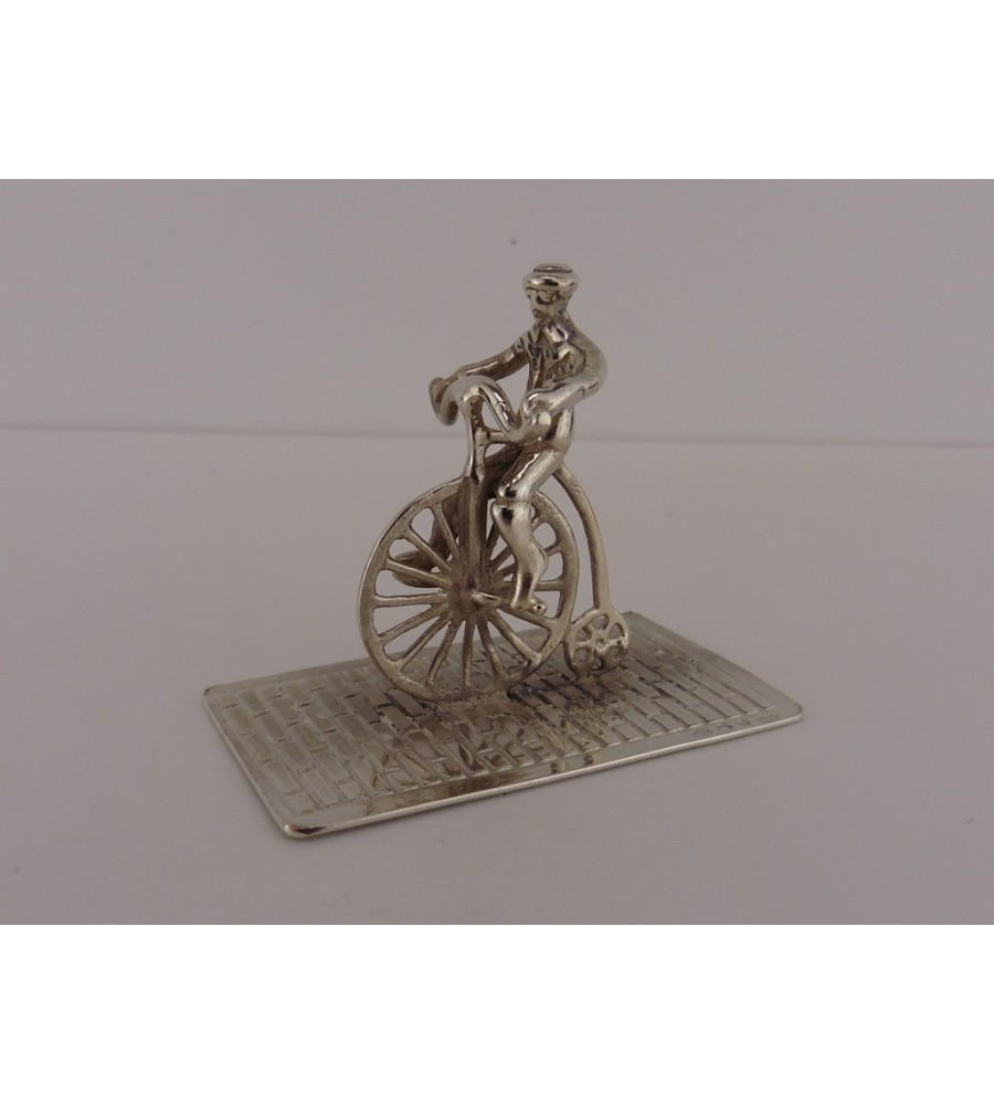 Zilveren miniatuur Hoge bi/Velocycle