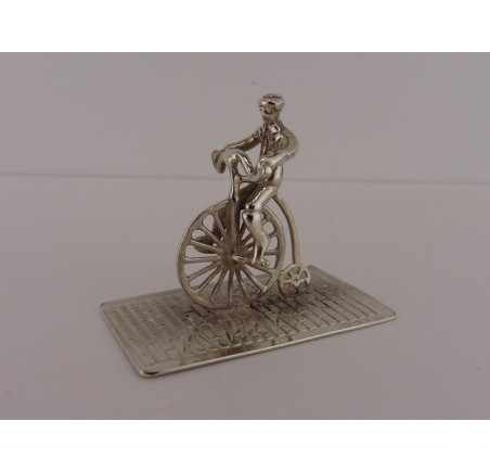 Zilveren miniatuur Hoge bi/Velocycle