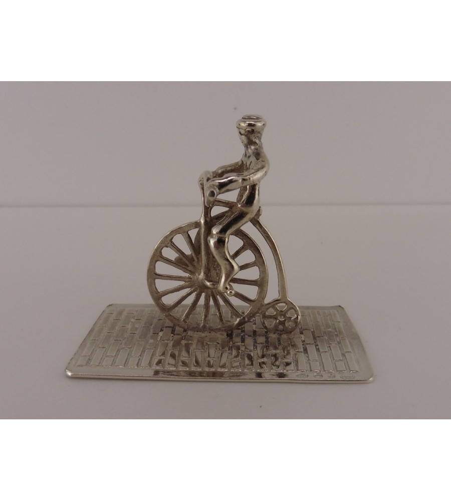 Zilveren miniatuur Hoge bi/Velocycle