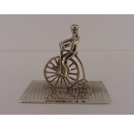 Zilveren miniatuur Hoge bi/Velocycle