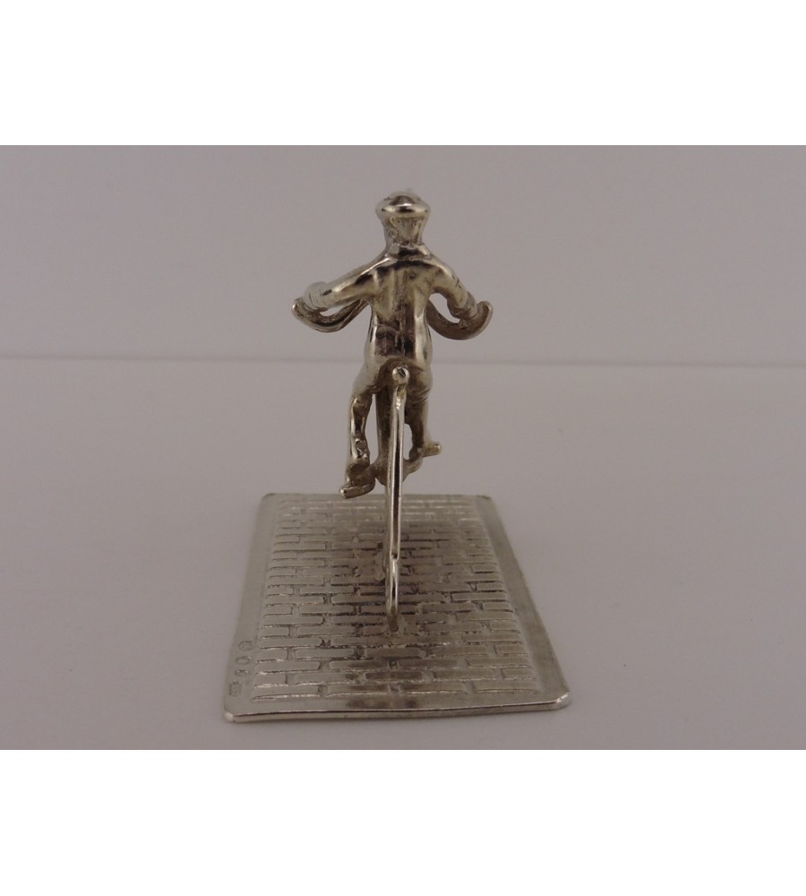 Zilveren miniatuur Hoge bi/Velocycle