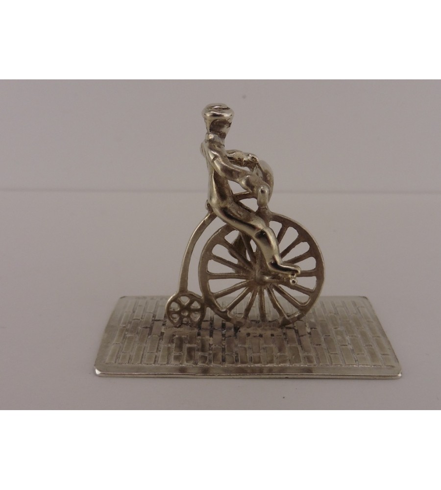 Zilveren miniatuur Hoge bi/Velocycle