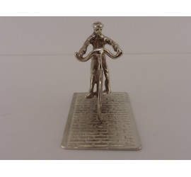 Zilveren miniatuur Hoge bi/Velocycle