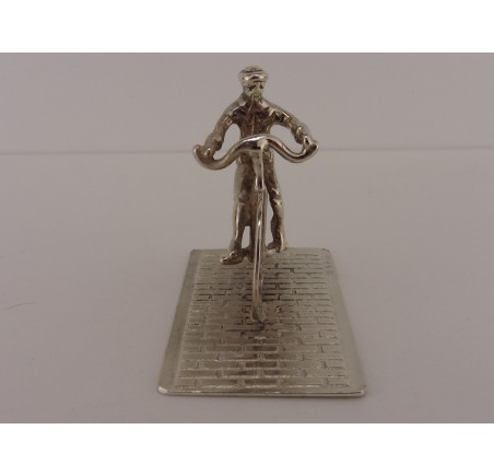 Zilveren miniatuur Hoge bi/Velocycle