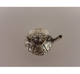 Zilveren miniatuur Theepot