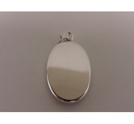 Zilveren hanger met onix