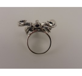 Zilveren ring Schorpioen