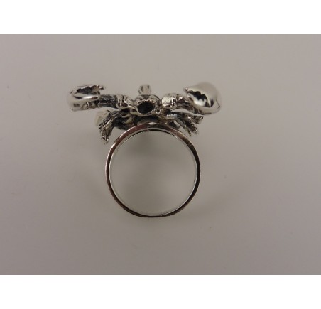 Zilveren ring Schorpioen