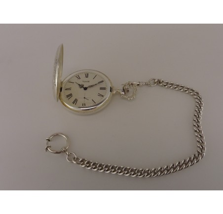 Monté zilveren zakhorloge