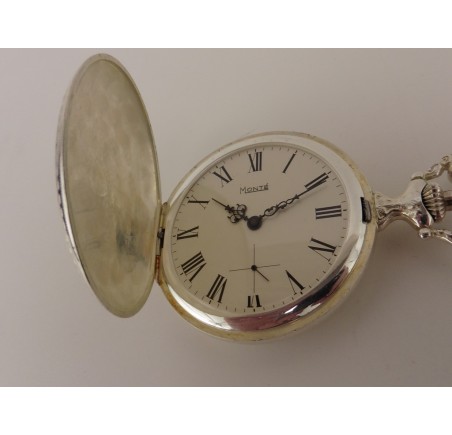 Monté zilveren zakhorloge