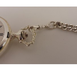 Monté zilveren zakhorloge